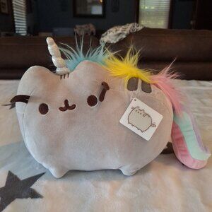 2016 GUND Pusheen Pusheenicorn Rainbow Cat‎ 12.5" Stuffed Animal Plush Anime
